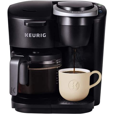 Press the carafe button, select the 12 oz cup size, and press the K button. . Keurig duo essentials